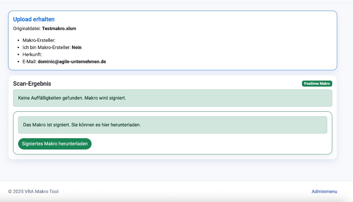 Automatische Signatur
